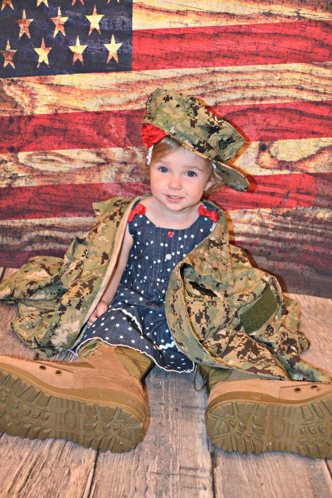 Avezano American Flag On Wood Photography Backdrop For Independence Day-AVEZANO